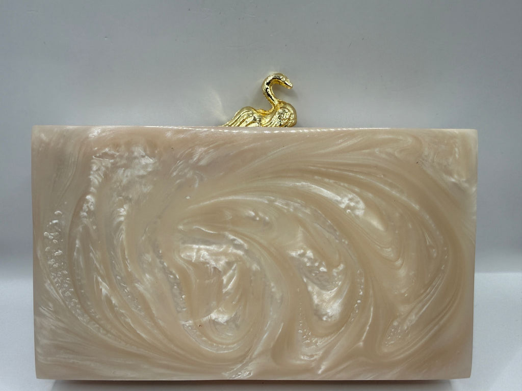 The Ivory Swan Clutch