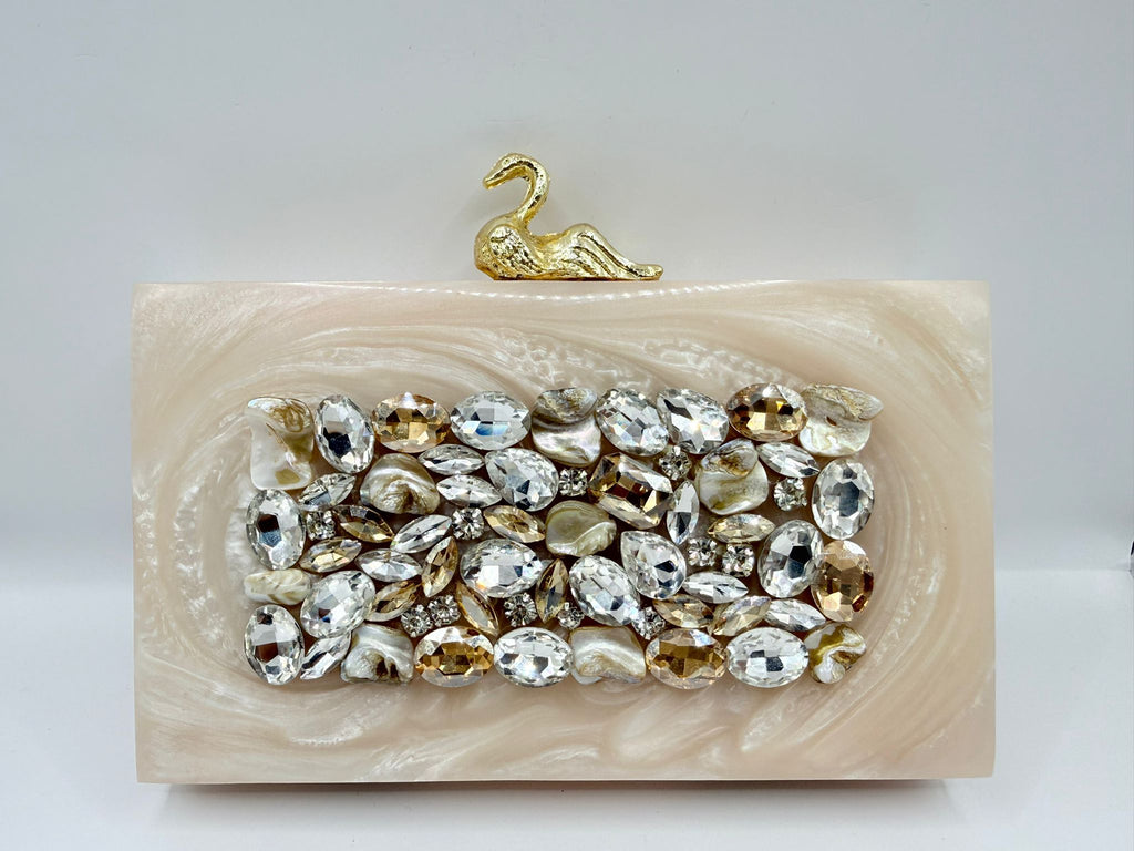 The Ivory Swan Clutch