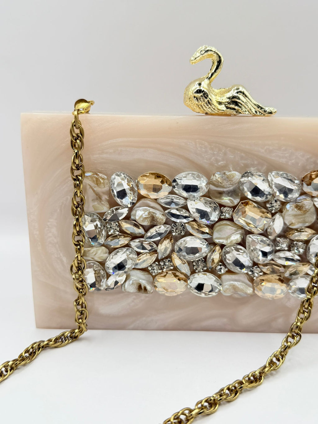 The Ivory Swan Clutch