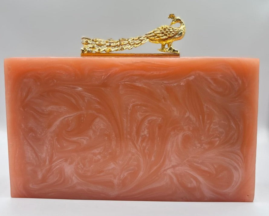 Peacock Crest Clutch