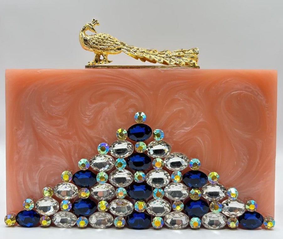 Peacock Crest Clutch