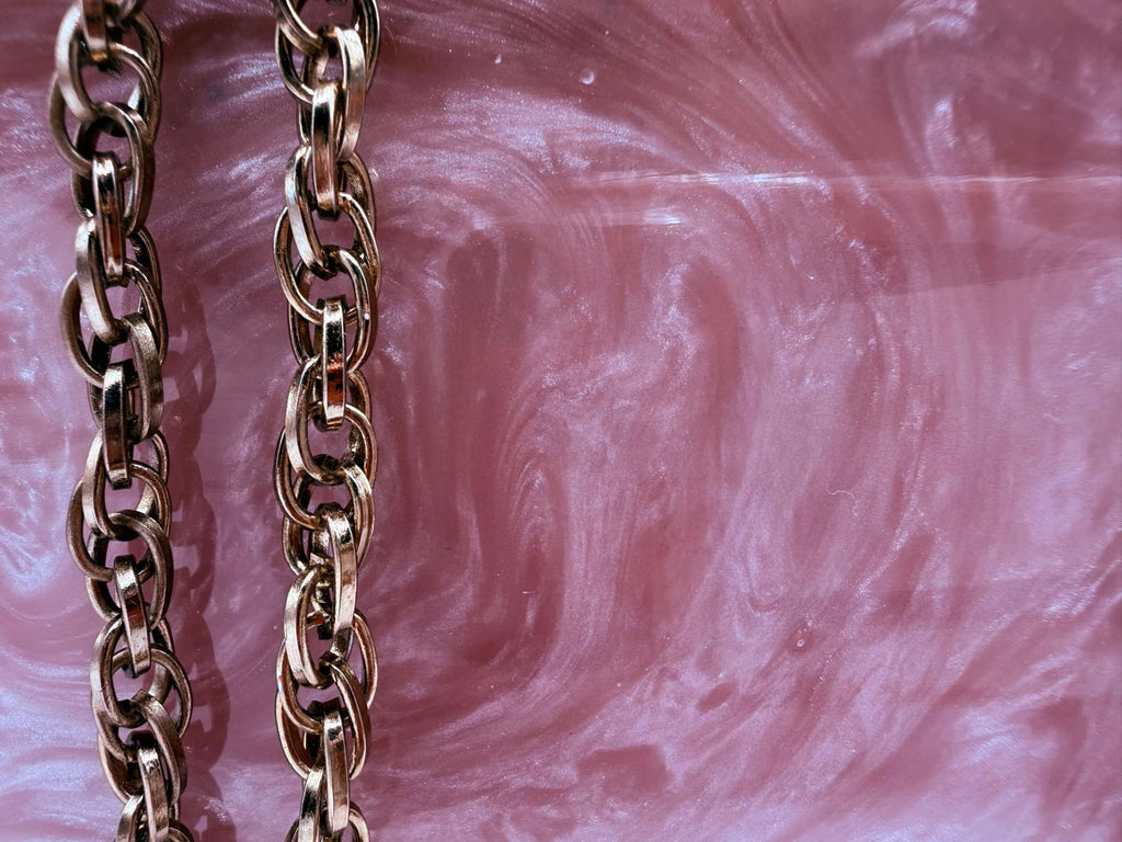 Rosé Prism Clutch