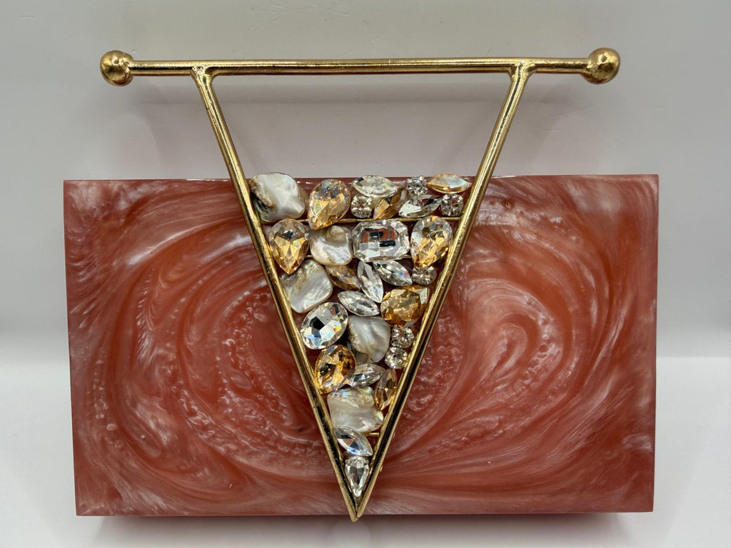Rosé Prism Clutch