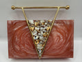 Rosé Prism Clutch