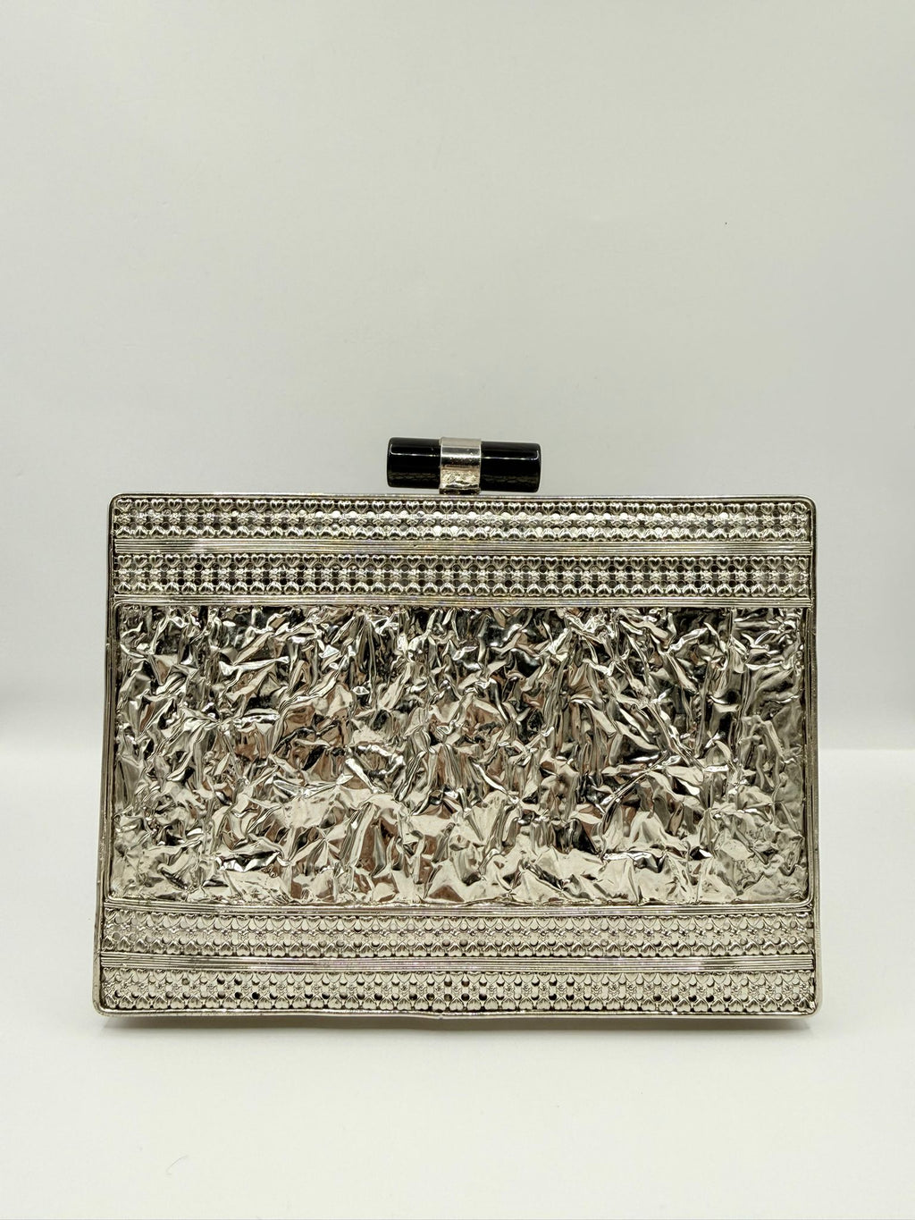 Silver Current Clutch